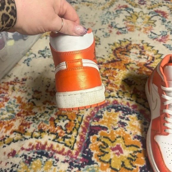 AIR JORDAN 1 MID SE MEN'S SIZE 10 DS SHOES ELECTRO WHITE - Picture 4 of 11